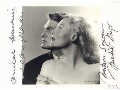A souvenir from the past Jean Marais and his lady partner in the golden 