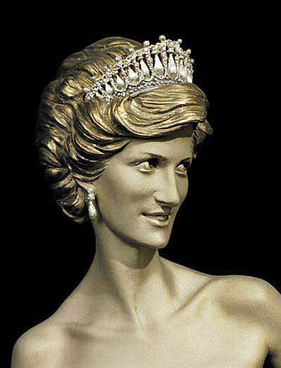DIANA Princess of Wales Detail of a bronze sculpture by the Toronto 